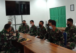 Dandim 1015/Sampit Sambut Kunjungan Tim Dalproggar Kodam XII/Tpr