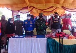 Peletakan Batu Pertama Pembangunan Mushola Wicaksana Laghawa oleh Dandim 1015/Sampit