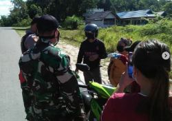 Danramil Sepang Imbau Personelnya, Cek Prokes Arus Balik Mudik Lebaran 2021