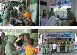 SINERGI DENGAN BPJS DAN LABORATORIUM PRODIA, PERSIT KCK KOORCAB REM 102 PD XII/TPR, GELAR PEMERIKSAAN PAP SMEAR