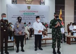 Dandim : Kodim 1014 /Pbn Siap Mendukung Penuh Perpanjangan Masa PPMK Mikro di Prov Kalteng