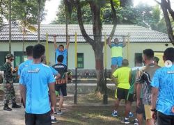 Pelaksanaan Garjas Periodik Kodim Pangkalan Bun Tetap Mengikuti Protokol Kesehatan