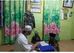 Cegah Covid-19, Kodim 1013/Mtw Perkuat 4 M di Lingkungan Keluarga