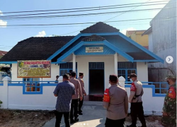 Danramil 1016-01/Pahandut Tinjau Pelaksanaan Gladi Kunjungan Panglima TNI dan Kapolri