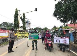 Koramil 04/Benangin Himbau dan Sosiaisasi Kepada Masyarakat Patuhi Protokol Kesehatan