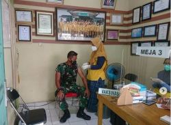 Vaksinasi Tahap II Kodim 1014 /Pbn Berjalan Lancar