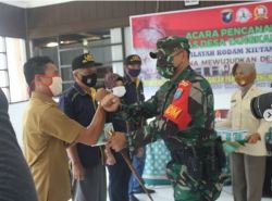 Dandim Palangka Raya Buka Pencanangan Satgas Desa Tangkal Covid 19