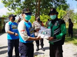 Danrem 102/Pjg dampingi Wagub dan Kapolda Touring peduli Covid -19 dan Kesiapsiagaan Karhutla