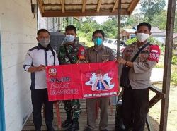 Koramil 1013-12/Dirunglingkin Tegakan Protkes Covid-19