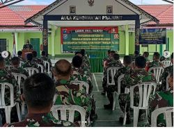 Kodim 1015/Spt Menggelar Kegiatan Pembinaan Kesiapan Aparat Kewilayahan Dan Kemampuan Teritorial