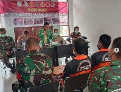 Pabung Seruyan Kodim 1015/Sampit Bersama Tim BPBD Sosialisasi Pencegahan Karhutla