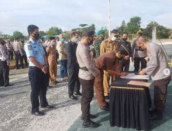 Pabung Katingan Kodim 1015/Spt Webinar Pencanangan Pembangunan Zona Integritas Menuju Wilayah Bebas dari Korupsi