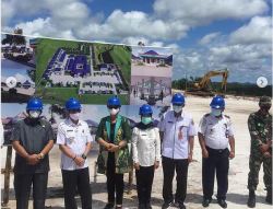 Koramil 1015-04/Tbs Hadiri Peletakan Batu Pertama Pembangunan RS Pratama Tumbang Samba