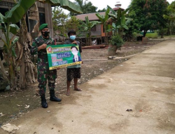 Koramil 1013-02/Montallat Tegakan Protkes Covid-19