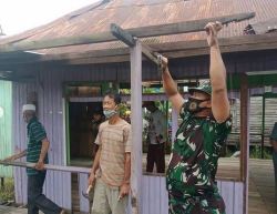 Kodim 1011/Kuala Kapuas mulai Renovasi Mushola Di Lokasi Pra TMMD