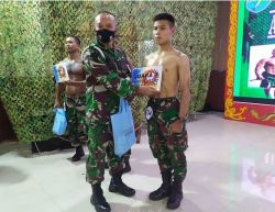 Membanggakan, Anggota Kodim 1013/Mtw Juara III Lomba Body Contes Tingkat Korem 102/Pjg.