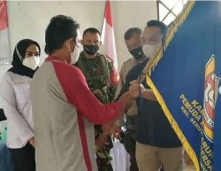Babinsa Koramil 1015-14/Seruyan Hilir Hadiri Pelantikan Pengurus Karang Taruna