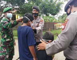 Koramil 1013-06/Lahei Operasi PPKM Bersama Tiga Pilar Guna Tekan Penyebaran Covid-19.