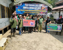 Tak Hanya Sosialisasi, Koramil 1013-01/Kandui Siap Jadi Motivator PPKM Berskala Mikro.