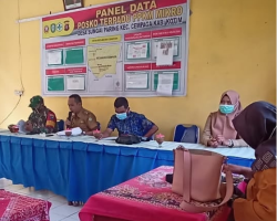 Babinsaramil 1015-11/Cpg Hadiri Rapat Evaluasi Penanganan Covid-19