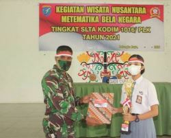 Tanamkan Jiwa Patriotisme Para Siswa, Kodim Palangka Raya Gelar Wisata Nusantara Matematika Bela Negara