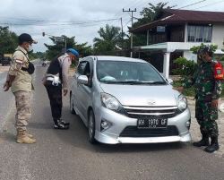 Anggota Koramil 1015-16/Pbh Laksanakan Pam H+4 Lebaran