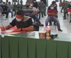 Sambut HUT ke 62, Yonif R 631/Atg selenggarakan lomba Danyon Cup Body Contest