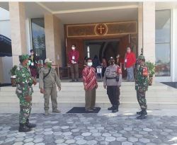 Babinsa Kodim Palangka Raya Nyatakan Ibadah Jumat Agung di Gereja YGB Aman