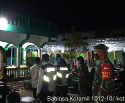 Babinsa Koramil 1012-10/ Kota Buntok Lakukan Pemantauan Jemaah Ibadah Muslim