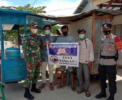 Optimalakan Peran Posko PPKM Mikro, Koramil 1014 -03/Kolam Gencar Lakukan Penegakan Prokes