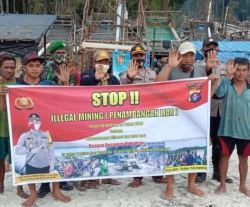 Koramil 1015-02/Pbg Gelar Sosialisasi Larang Tambang Ilegal