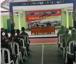 Prajurit TNI dan Persit Kodim 1015/Sampit Terima Penyuluhan Hukum Dari Kumdam XII/Tpr