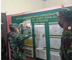 Kasdim 1015/Sampit Sambut Kunjungan Wasgiatlog Kodam XII/TPR