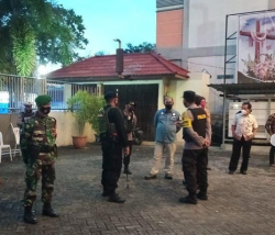 Selalu bersinergi, Kodim 1015/Sampit lakukan pengamanan paskah tahun 2021