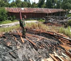 Perjuangan Babinsa Dalam Mencegah Karhutla Di Wilayah.