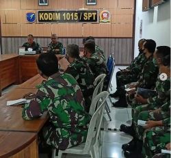 Kodim 1015/Sampit Terima Kunjungan Tim Pabandya Puanter Kodam XII/Tpr.