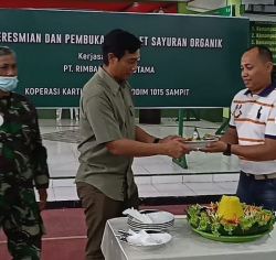 Dukung Ketahanan Pangan, Kodim 1015/Sampit Launching Outlet Organik Mart