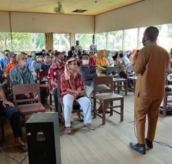 Masyarakat di Lokasi TMMD Dibekali Pengetahuan Pencegahan COVID-19