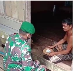 Komsos Dengan Penyandang Difable Pembuat Kerajinan Cobek Dan Lesung.