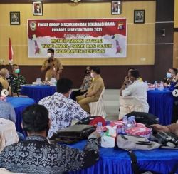 Pabung Seruyan Menghadiri Focus Group Discussion dan Deklarasi Damai Pilkades Serentak Tahun 2021