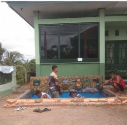 Wujudkan Pangkalan yang Bersih, Rapi dan Indah, Koramil 1013-03/Teweh Tengah Berbenah