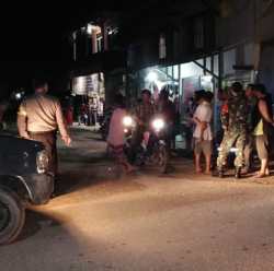 Dalam Rangka Penegakan Disiplin Protokol Kesehatan Koramil 1015-04/Katingan Tengah Laksanakan Patroli Gabungan Prokes