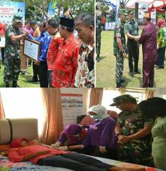 KODIM 1015/SPT, GELAR BAKSOS TNI MANUNGGAL KB KES  DAN CANANGKAN KAMPUNG KB