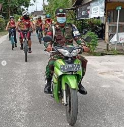 Jaga Imunitas Tubuh,Kodim 1015/Sampit Gowes Bersama Anggota