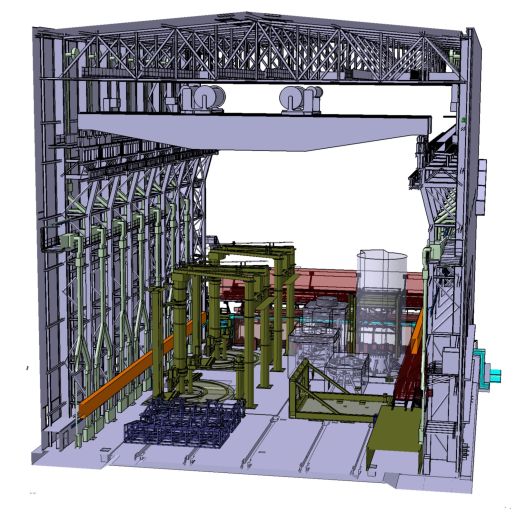 схема сборочного здания ITER