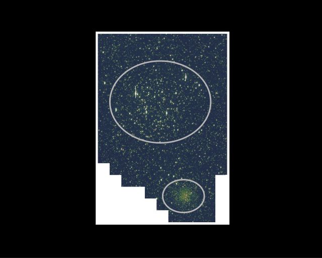 «Почтовая марка» проекта K2: изображение участка неба, полученное «Кеплером» во время тестирования нового режима работы.