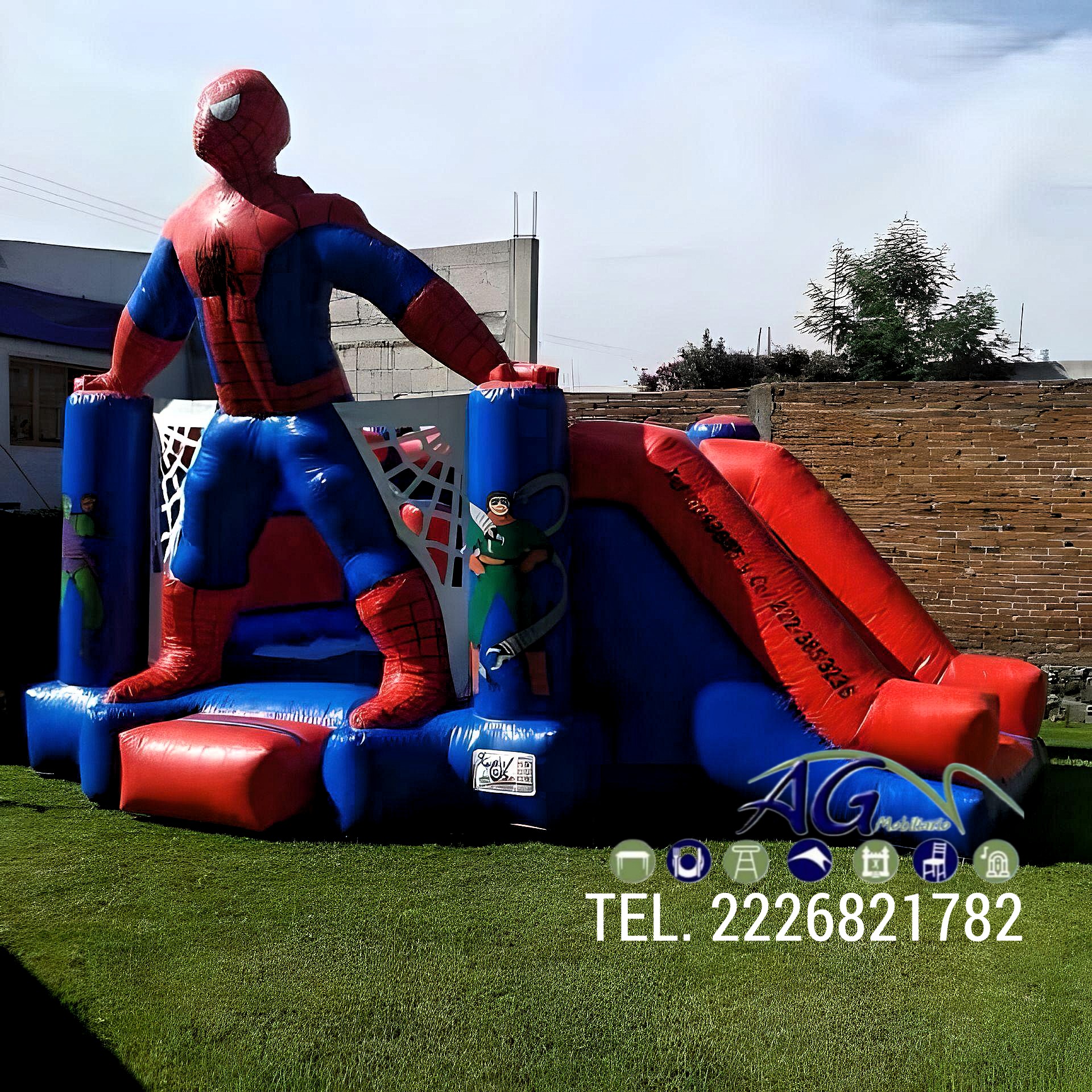 Descripción Cambio Típicamente Inflable Spider-Man | Inflables en Puebla
