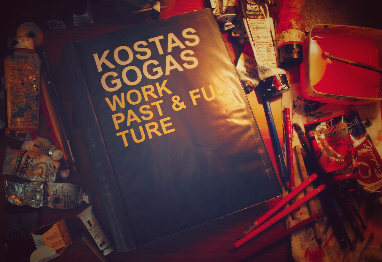 Photo of Kostas Gogas' Art Blackbook.