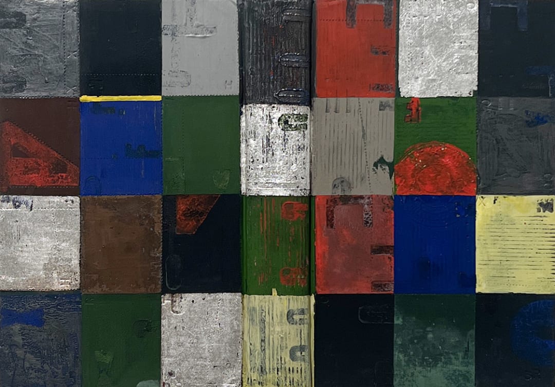 Stuart Robertson, Beyond Bauhaus, 15 x 19 x 1.25 inches framed, 2022