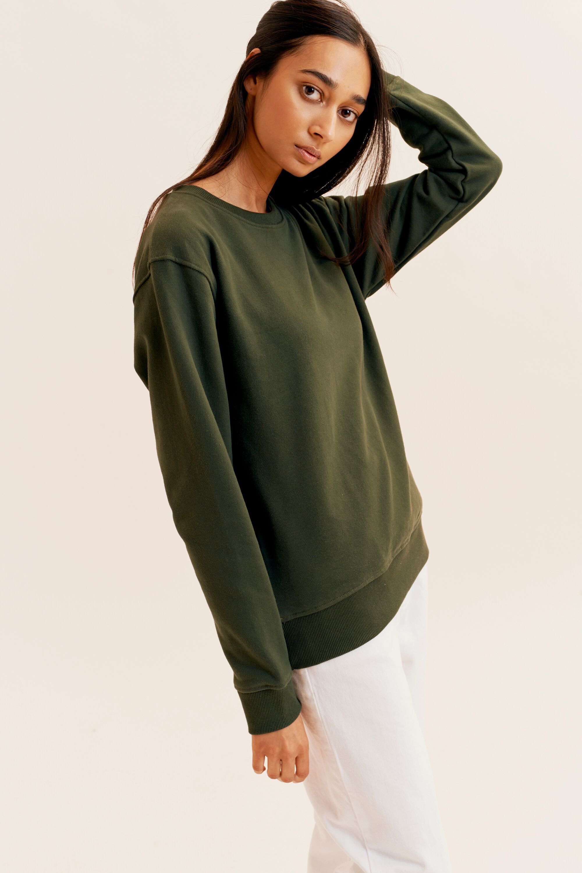 kotn cropped sweatshirt